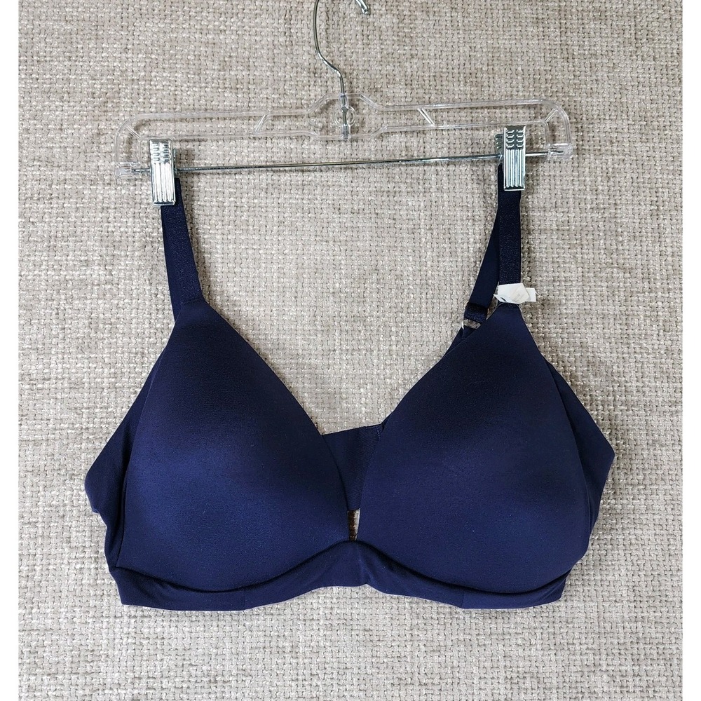 AERIE Sunnie Wireless Bra Lightly Lined‎ Womens 38DD Navy Back Closure NWT